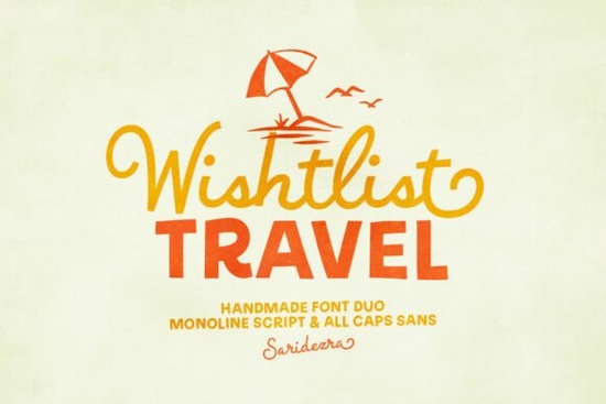 Wishlist Travel Font